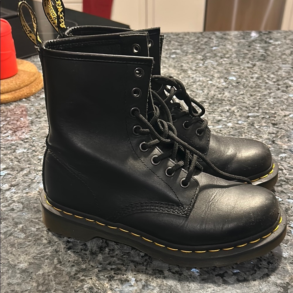 Dr. Martens Black Leather Boots